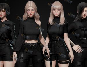 UE5素材—虚拟直播美少女