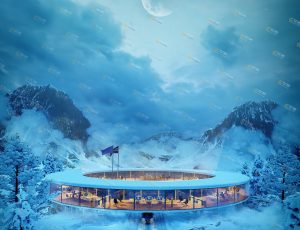 Blender工程源文件—冬季雪地科技区