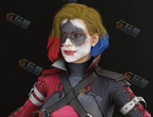 Blender模型—哥谭市小丑女