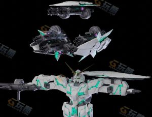 Blender模型—独角兽高达