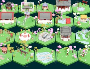 Blender工程源文件—low poly老式文物建筑