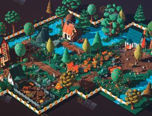 Blender工程—low poly农场场景2