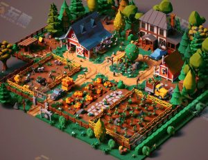 Blender工程—low poly农场场景3