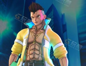 Blender模型—赛博朋克边缘者角色大卫