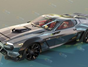 Blender模型—赛博朋克超高精度跑车