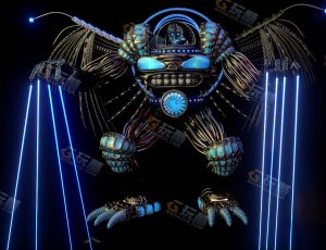 Blender模型—怪异机器人