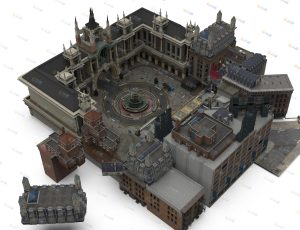 Blender模型—老式古典建筑房子