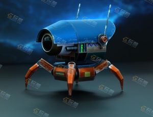 Blender模型—陆地间谍爬行机器人