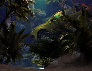 Blender工程源文件—林中汽车