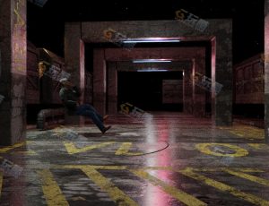 Blender工程源文件—破旧火车站