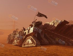 Blender工程源文件—沙漠探险战队场景