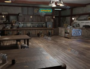 Blender工程源文件—西部娱乐馆