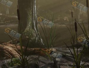 Blender工程源文件—废弃沼泽树林