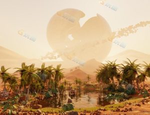 Blender工程源文件—科幻沙漠星球