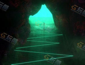 C4D工程源文件—绿光洞