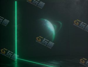 C4D工程源文件—绿光全息场景