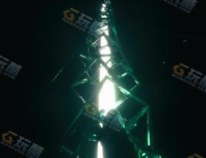C4D工程源文件—绿光塔