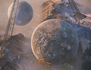 C4D工程源文件—施工星球