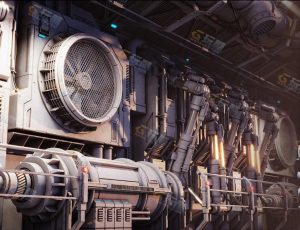 Blender模型—高精度科幻建筑面板