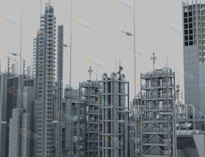 Blender模型—科幻工业工厂