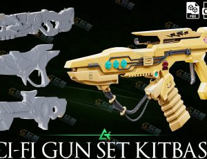 Blender模型—科幻枪