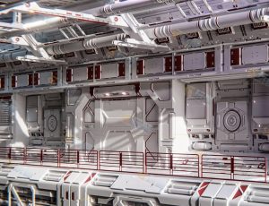 科幻环境面板 Blender资产库