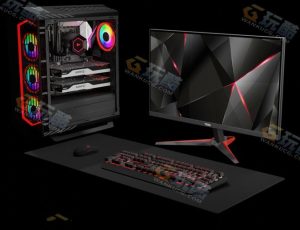 Blender模型—黑色科技风电脑套装