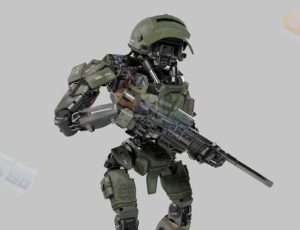 Blender模型—军用类人机器人