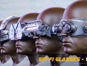 Blender模型—科幻眼镜模型
