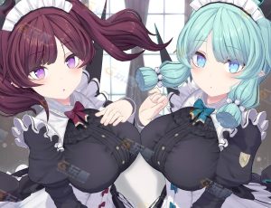 Blender模型—可爱双女仆