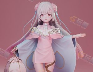 Blender模型—旗袍娘