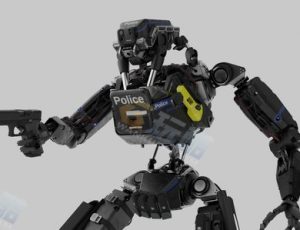 Blender模型—人形机器人警察