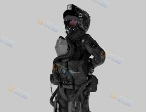 Blender模型—太空机甲飞行员2