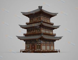 Blender模型—影视级中国古代建筑61