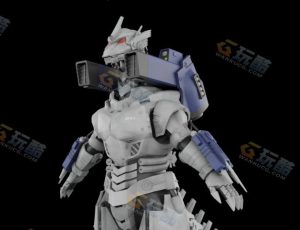 Blender模型—超级机械装甲哥斯拉