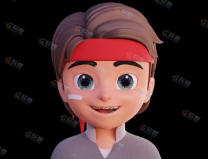 Blender模型—风格化迪士尼卡通男孩