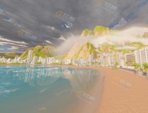 Blender工程源文件—海边科技城市