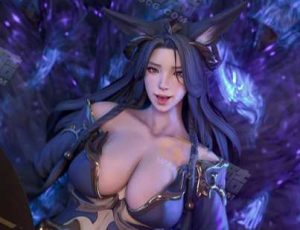 Blender模型—黑狐狸女