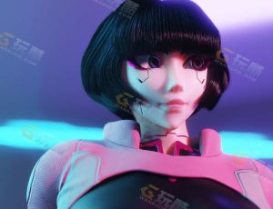 Blender模型—赛博朋克边缘者萨莎·雅科夫列娃