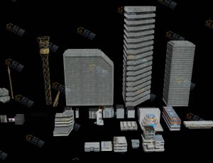 新旧建筑blender资产库