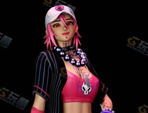 Blender模型—街头酷炫小姐姐