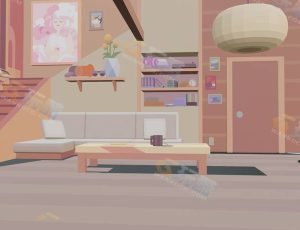 Blender工程源文件—卡通女孩房间