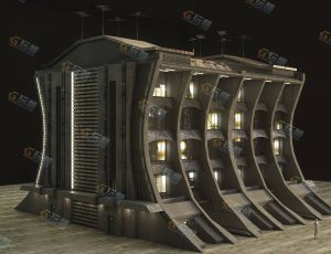 Blender模型—科技建筑