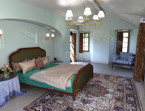 Blender工程源文件—老客厅房子