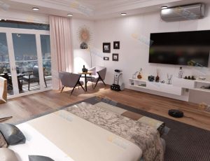 Blender工程源文件—现代时尚高端奢华卧室