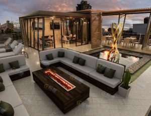 Blender工程源文件—天台餐厅