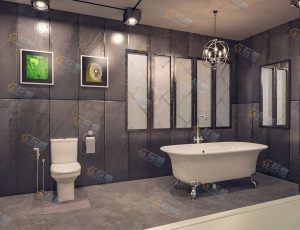 Blender工程源文件—现代宽敞大浴室