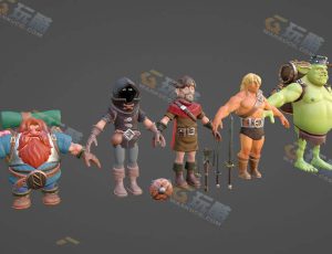 Blender模型—中世纪魔幻角色