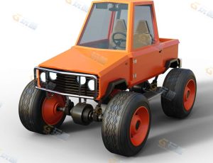 Blender模型—卡通大轮车