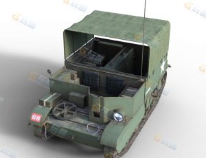 Blender模型—老式装甲车